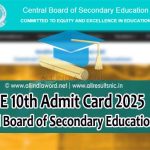 CBSE 10th Hall Tickets 2025 Download PDF