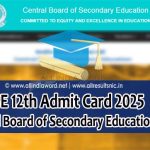 CBSE 12th Hall Tickets 2025 Download PDF